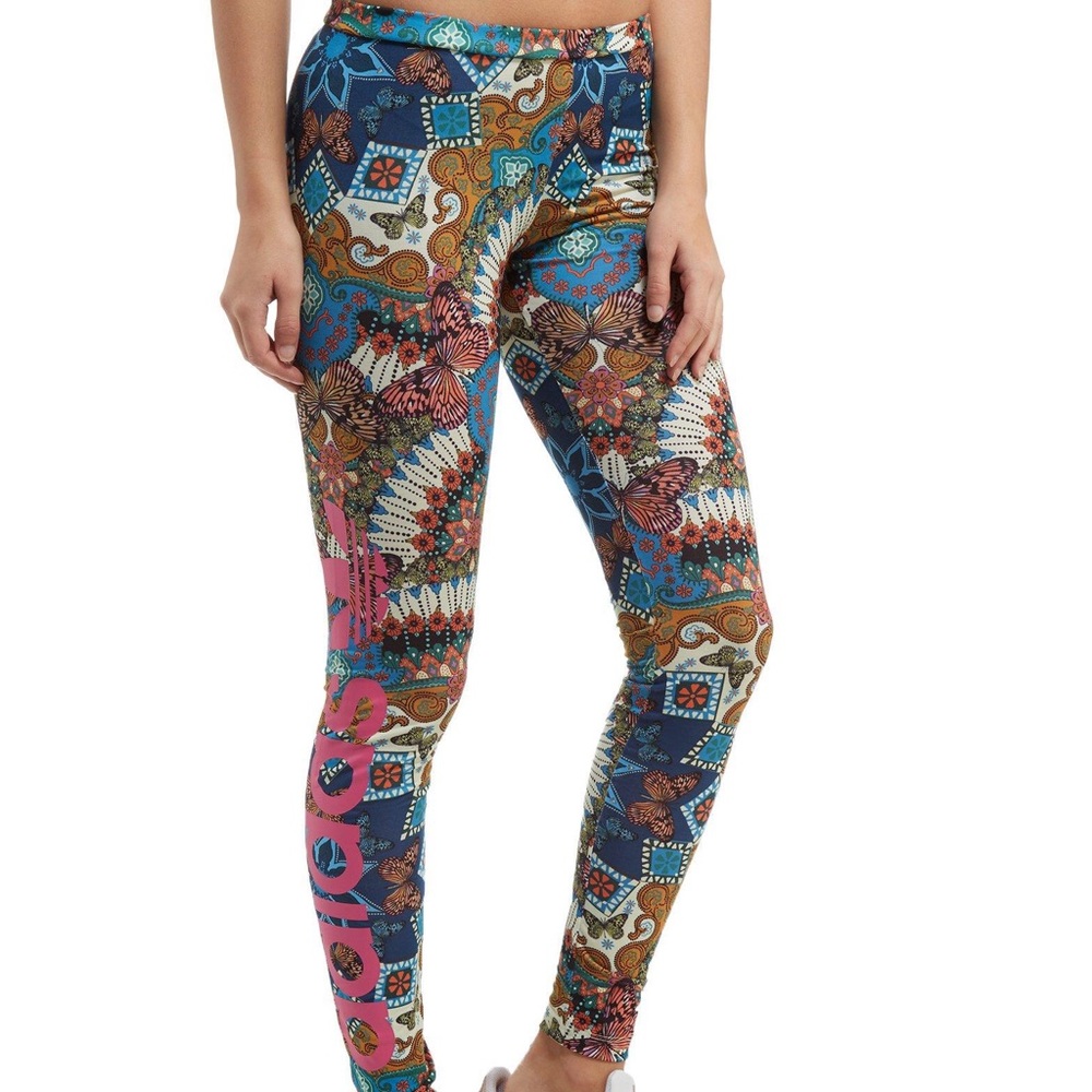 adidas Originals x FARM Rio Multicolor Patterned Leggings Size XS